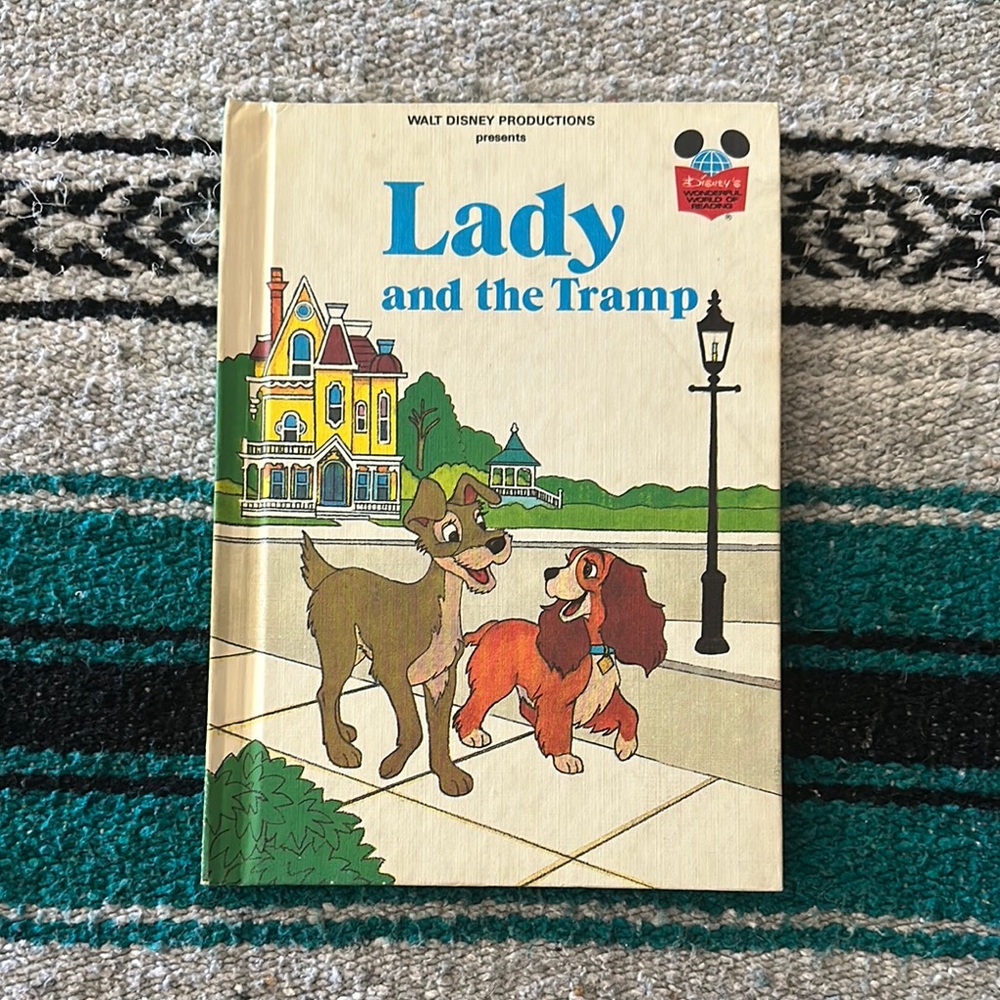 Walt Disney Productions *Vintage* Lady and the Tramp Hardback Book - Picture 1 of 7